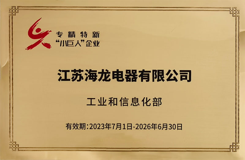  喜報(bào)：江蘇海龍成功入圍國家級“專精特新”小巨人企業(yè)？